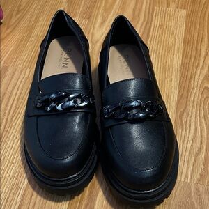 Penningtons Black Chain Detail Loafers